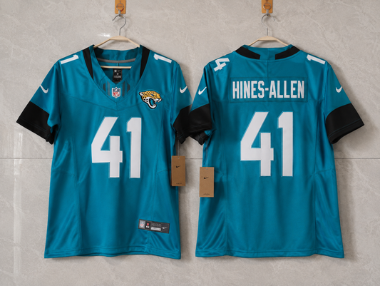 JACKSONVILLE JAGUARS JOSH HINES-ALLEN BLUE JERSEY