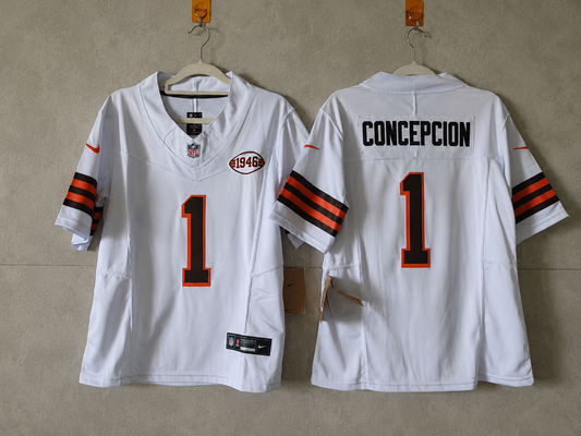 Cleveland Browns KC Conception White Retro Jersey