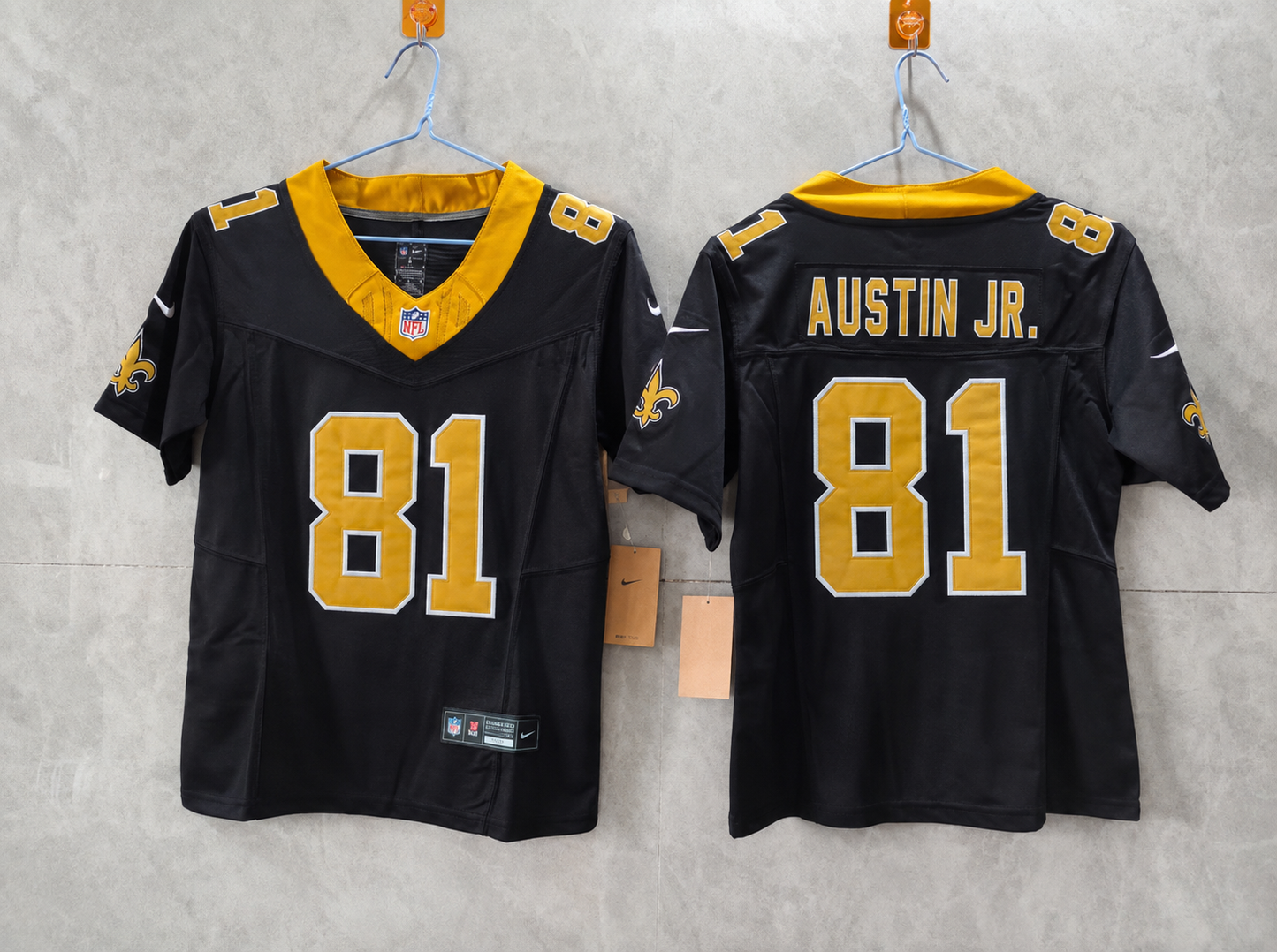NEW ORLEANS SAINTS KEVIN AUSTIN JR BLACK JERSEY