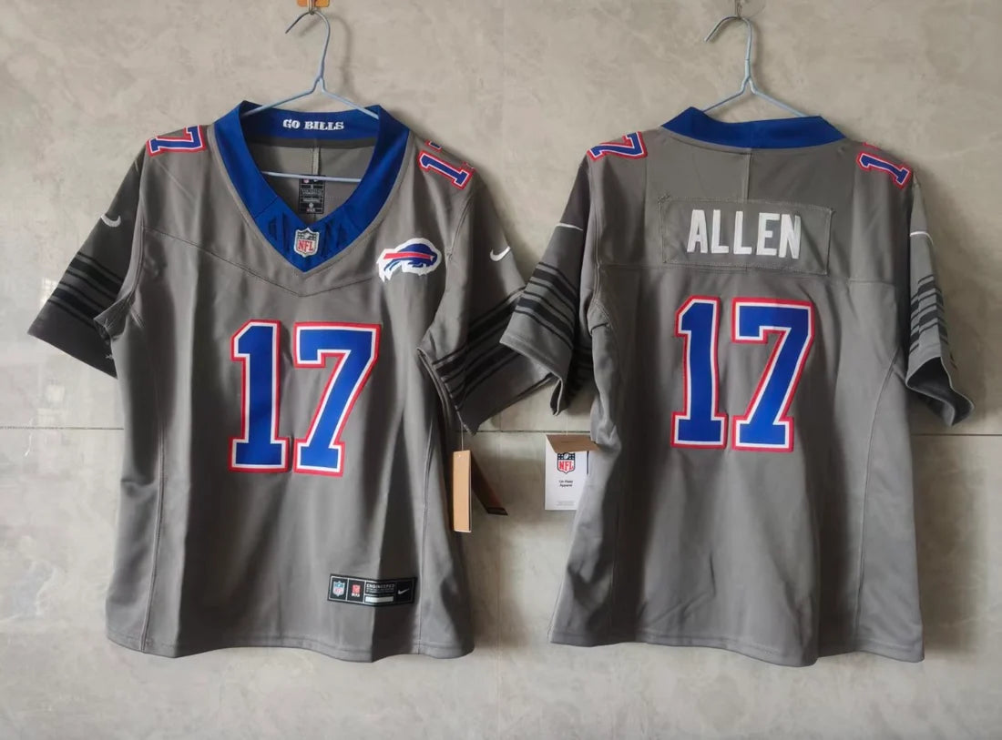 BUFFALO BILLS JOSH ALLEN GREY JERSEY