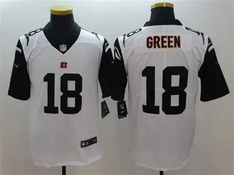 CINCINNATI BENGALS AJ GREEN WHITE RETRO JERSEY