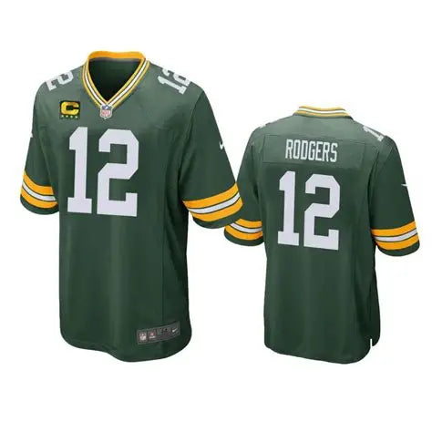 GREEN BAY PACKERS AARON RODGERS GREEN JERSEY