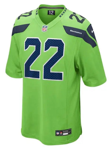 SEATTLE SEAHAWKS RASHEED SHAHEED LIME GREEN JERSEY