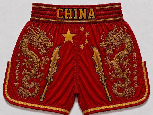 China satin Muay Thai shorts