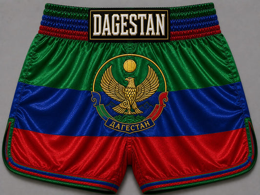 Dagestan satin Muay Thai shorts