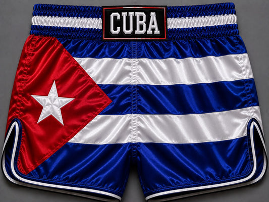 Cuba satin Muay Thai shorts
