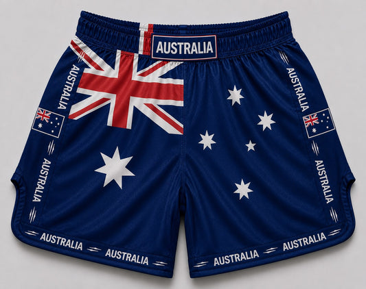 Australia satin Muay Thai shorts