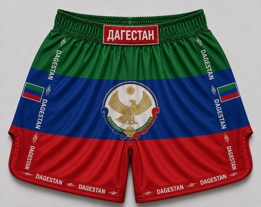 Dagestan satin Muay Thai shorts