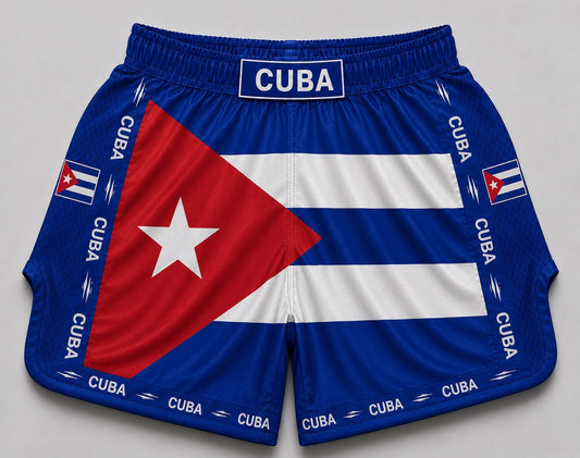Cuba satin Muay Thai shorts