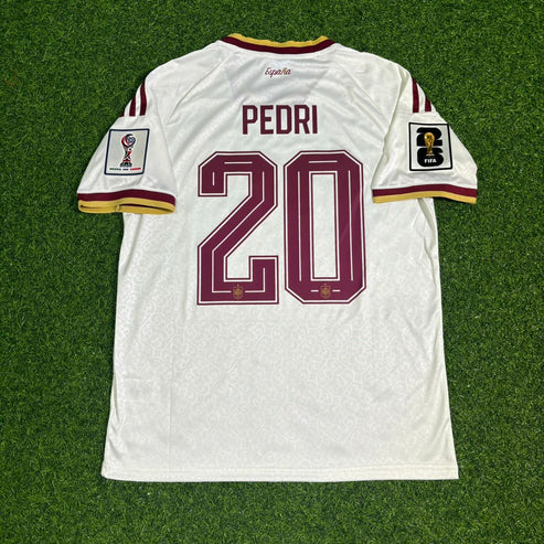 2026 WORLD CUP PEDRI TEAM SPAIN WHITE JERESEY