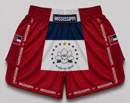 Mississippi satin Muay Thai shorts