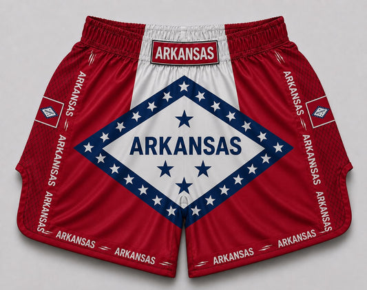 Arkansas satin Muay Thai shorts