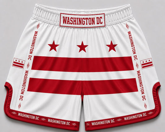 Washington Dc satin Muay Thai shorts