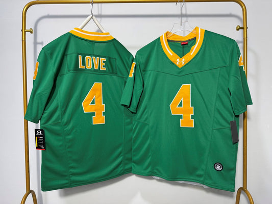 NORTE DAME FIGHTING IRISH JEREMIYAH LOVE GREEN JERSEY