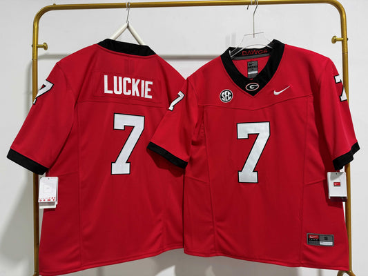 GEORGIA BULLDOGS LAWSON LUCKIE RED JERSEY