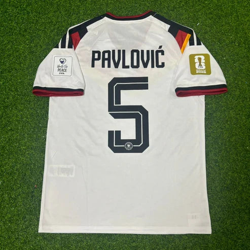 2026 WORLD CUP ALEKSANDAR PAVLOVIC TEAM GERMANY WHITE JERSEY