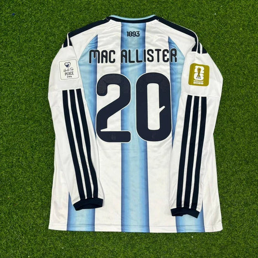 2026 WORLD CUP ALEXIS MAC ALLISTER TEAM ARGENTINA BLUE JERSEY