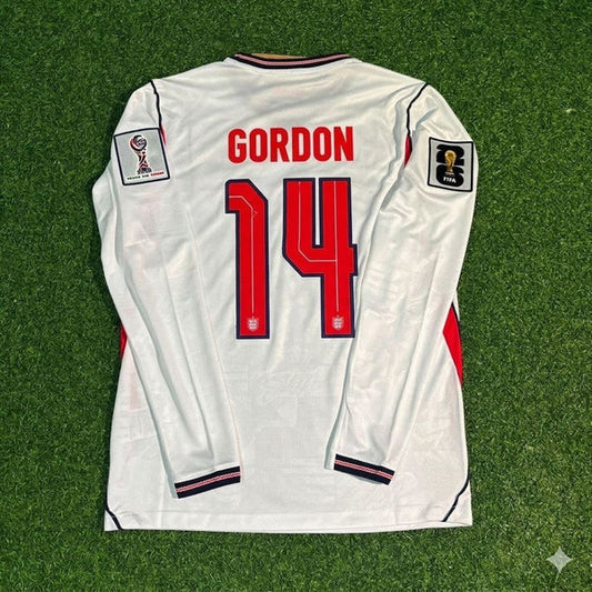 2026 WORLD CUP ANTHONY GORDON TEAM ENGLAND WHITE JERSEY