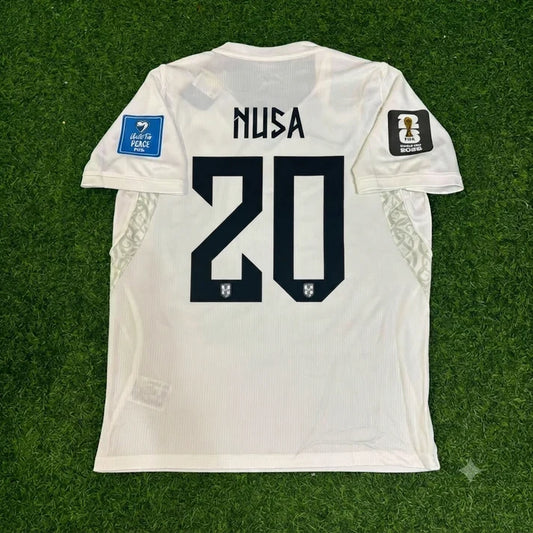 2026 WORLD CUP ANTONIO NUSA TEAM NORWAY WHITE JERSEY