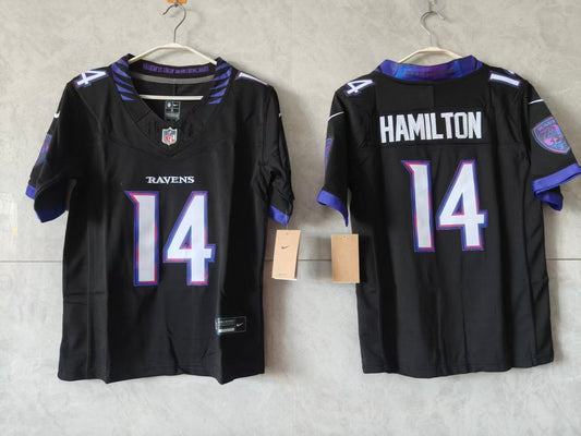 Baltimore Ravens Kyle Hamilton Black Jersey