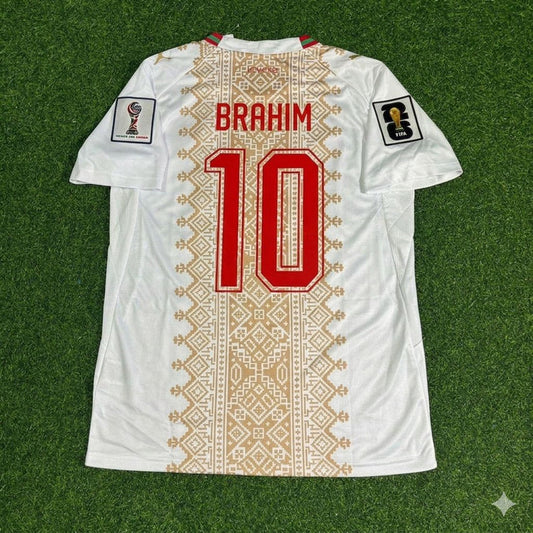 2026 WORLD CUP BRAHIM DIAZ TEAM MOROCCO WHITE JERSEY