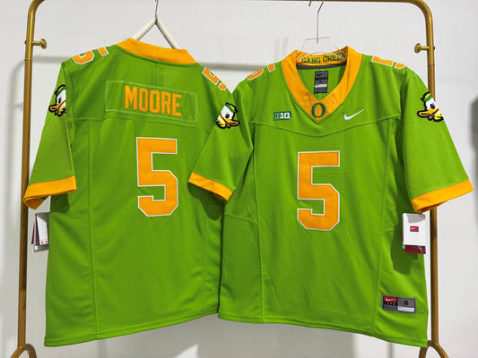 OREGON DUCKS DANTE MOORE GREEN JERSEY