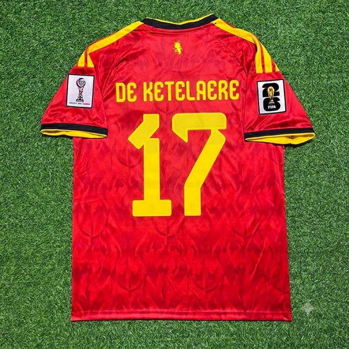 2026 WORLD CUP CHARLES DE KETELAERE TEAM BELGIUM RED JERSEY