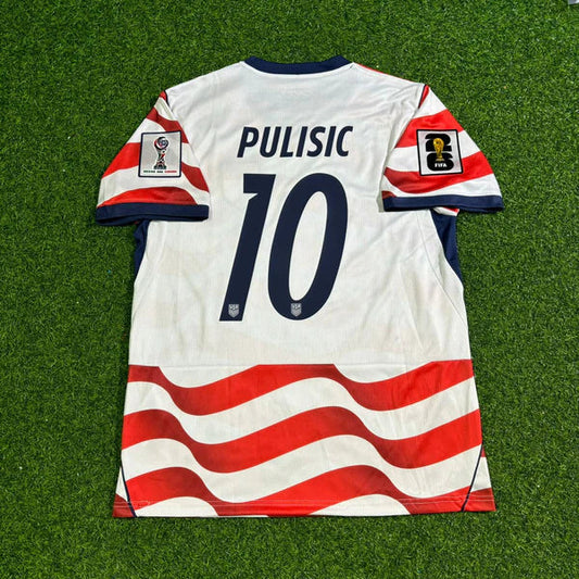 2026 WORLD CUP CHRISTIAN PULISIC TEAM USA WHITE AND RED JERSEY