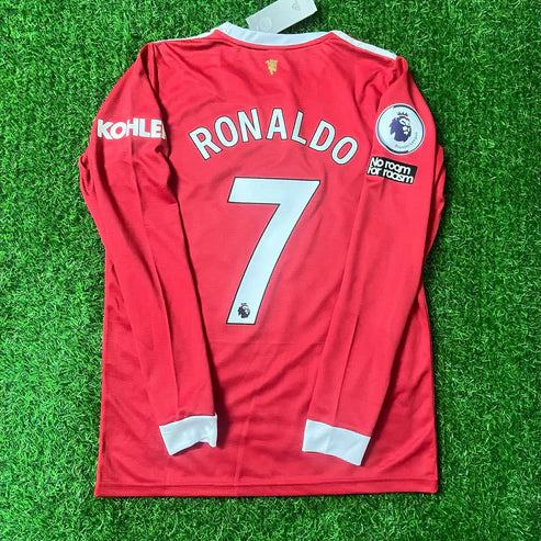Cristiano Ronaldo Manchester United 2021 Retro Football Jersey Soccer Shirt