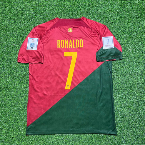 Cristiano Ronaldo Portugal 2022 World Cup Home Retro Jersey
