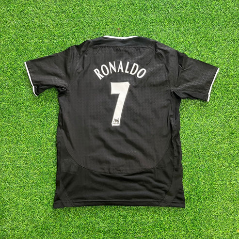 Cristiano Ronaldo Manchester United 2003 2004 Retro Black Jersey