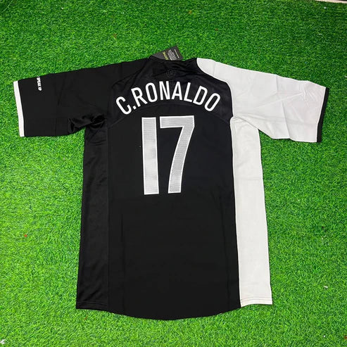 Cristiano Ronaldo Portugal 2005 Special White and Black Retro Football Jersey Kit