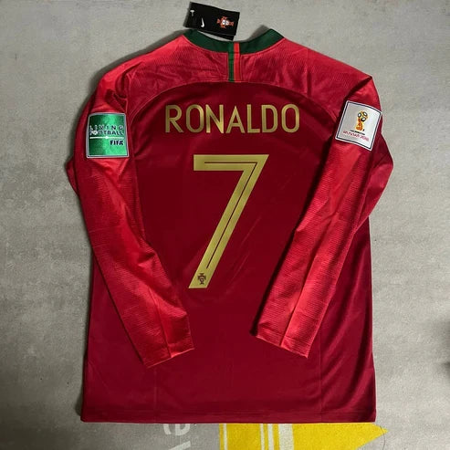Cristiano Ronaldo Portugal 2018 World Cup Retro Jersey