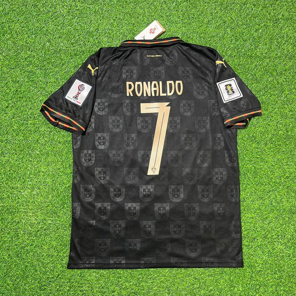 2026 WORLD CUP CHRISTIANO RONALDO TEAM PORTUGAL BLACK JERSEY