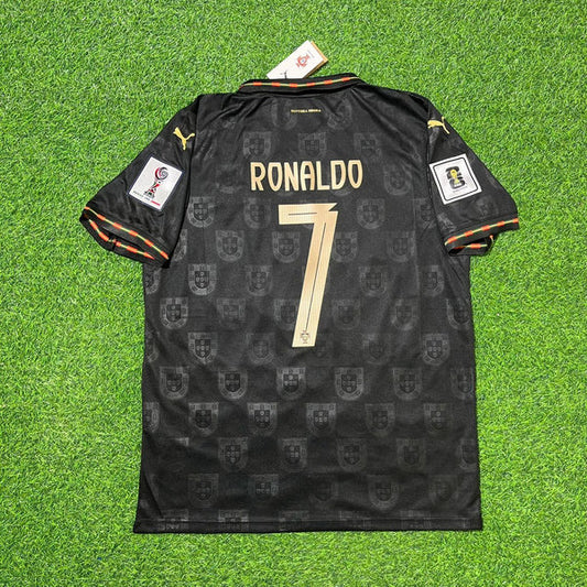2026 WORLD CUP CHRISTIANO RONALDO TEAM PORTUGAL BLACK JERSEY
