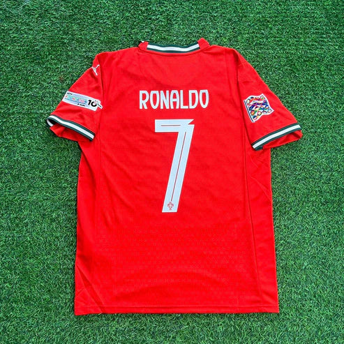 Cristiano Ronaldo Portugal UEFA Nations League Winner Red Jersey