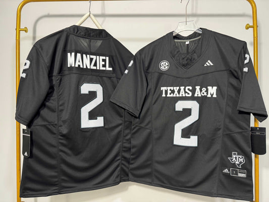 TEXAS A&M AGGIES JOHNNY MANZIEL BLACK JERSEY