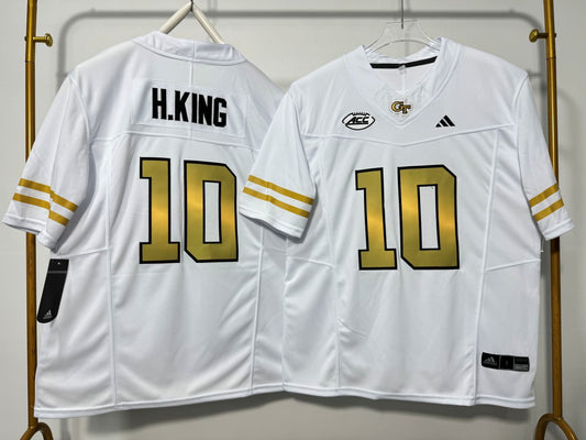 GEORGIA TECH YELLOW JACKETS HAYNES KING WHITE JERSEY