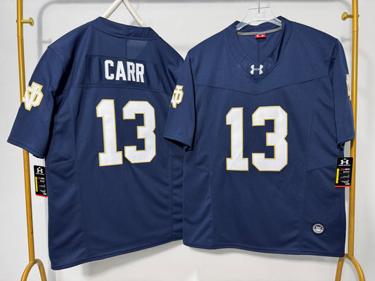 NORTE DAME FIGHTING IRISH CJ CARR BLUE JERSEY