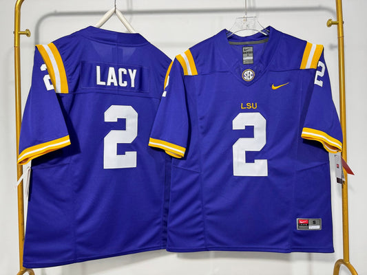 LSU TIGERS KYREN LACEY PURPLE JERSEY