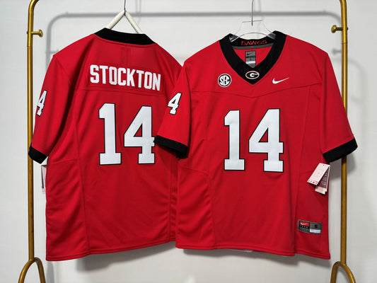 GEORGIA BULLDOGS GUNNER STOCKTON RED JERSEY