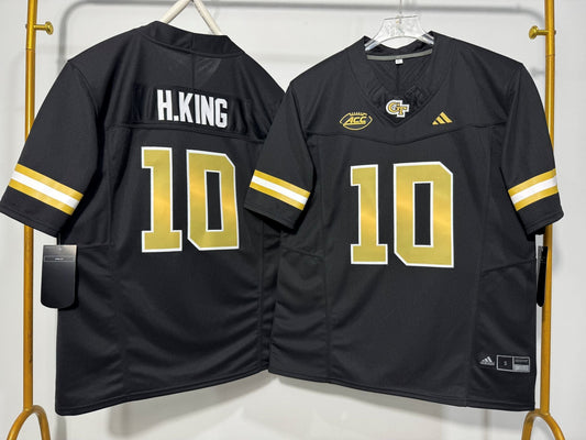 GEORGIA TECH YELLOW JACKETS HAYNES KING BLACK JERSEY