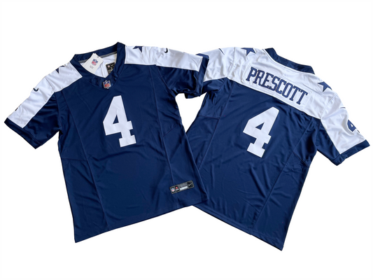 DALLAS COWBOYS DAK PRESCOTT BLUE JERSEY