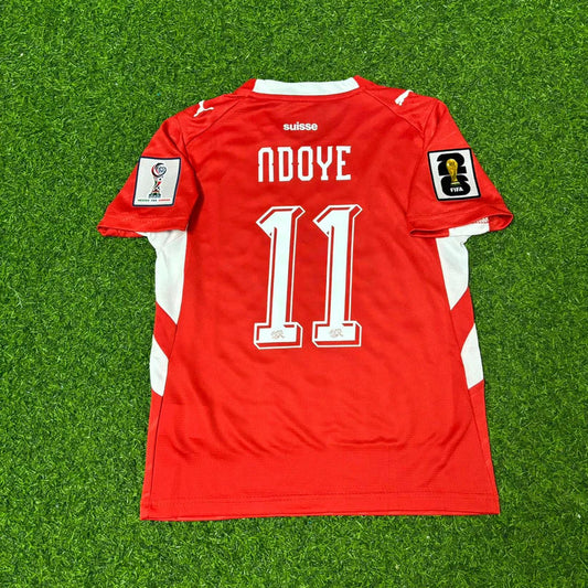 2026 WORLD CUP DAN NDOYE TEAM SWITZERLAND RED JERSEY