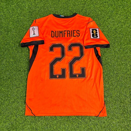 2026 WORLD CUP DENZEL DUMFRIES TEAM NETHERLANDS ORANGE JERSEY