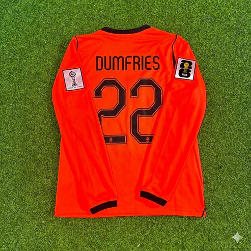 2026 WORLD CUP DENZEL DUMFRIES TEAM NETHERLANDS ORANGE JERSEY