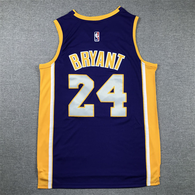 LOS ANGELES LAKERS KOBE BRYANT PURPLE JERSEY