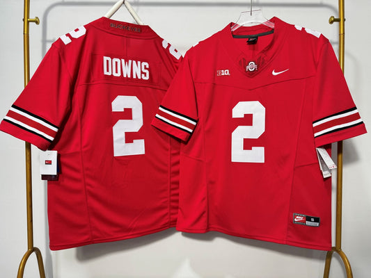 OHIO STATE BUCKEYES CALEB DOWNS RED JERSEY