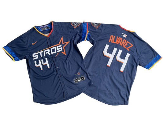 Houston Astros Yordan Alvare Blue Jersey