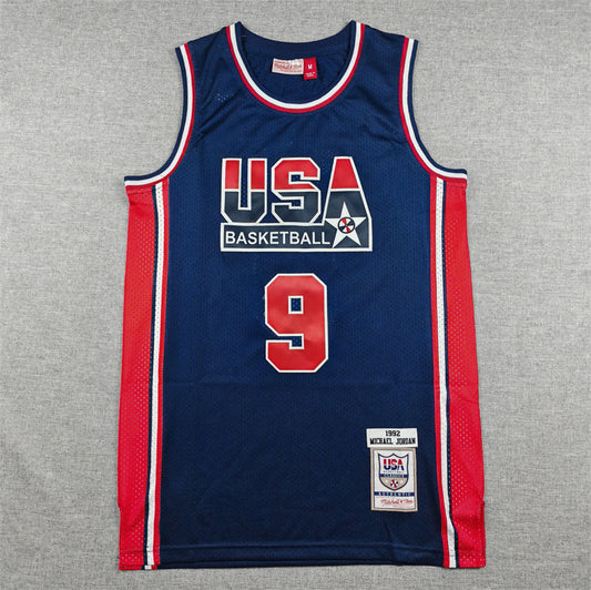 TEAM USA OLYPMIC MICHAEL JORDAN BLUE JERSEY